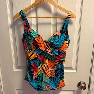 tropical tankini top